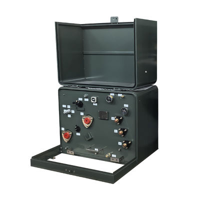 Mua 100Kva Đơn pha đệm gắn máy biến áp phân phối dầu ngâm đáp ứng DOE 2016 sản xuất trực tuyến
