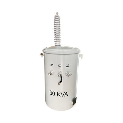 Mua 50KVA Điện tích pha đơn Cây biến áp gắn cột Dầu chìm 19920/34500GrdY Đến 120/240V sản xuất trực tuyến