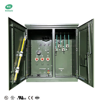 Mua 300Kva Ba pha đệm gắn máy biến áp dầu ngâm phân phối 12870V đến 208V Tiêu chuẩn ANSI IEEE sản xuất trực tuyến