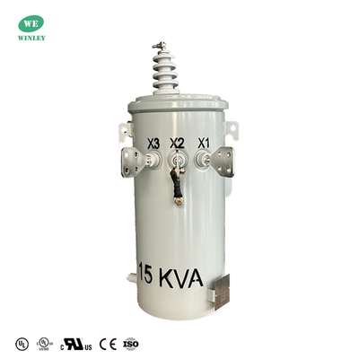 Mua 15KVA Cây biến áp gắn cột một pha dầu ngâm 13,8KV đến 120V Máy biến áp phân phối điện trên không sản xuất trực tuyến