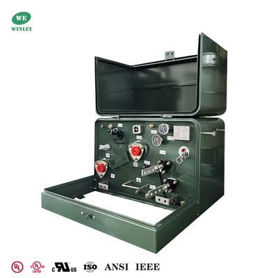 Mua Máy biến áp một pha 50Kva gắn trên bệ phân phối điện  Kiểu vòng lặp Phân cực bổ sung 240V đến 480V Đã được UL Liệt kê sản xuất trực tuyến