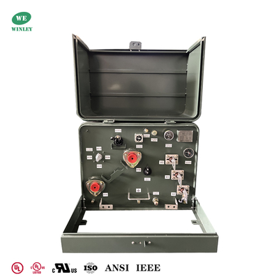 Mua Máy biến áp phân phối một pha 100Kva gắn trên bệ 13800V đến 240V đáp ứng tiêu chuẩn DOE 2016 Phân phối ngoài trời sản xuất trực tuyến