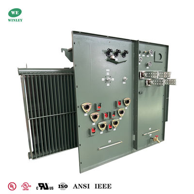 Mua UL Listed 2.5 MVA Three Phase Pad Mounted Transformer 2500KVA Oil-Immersed 12470V To 400V ANSI/IEEE Standards sản xuất trực tuyến