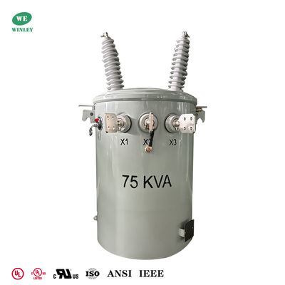 Mua 75Kva Single Phase Pole Mounted Transformer Overhead Distribution  Dual Windings 34500V to 120/240V UL/cUL Listed sản xuất trực tuyến