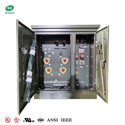 Mua UL/cUL Listed 15Kva Single Phase Pad mounted Transformer  Step-Down 6600V to 120V CSA ANSI/ IEEE Standards sản xuất trực tuyến