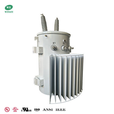 Mua Máy biến áp một pha 250kva gắn trên cột, bình chứa 304 SS, 22860Grdy đến 480V, máy biến áp phân phối điện ngâm dầu sản xuất trực tuyến