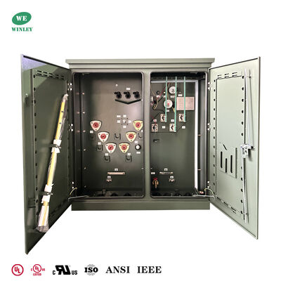 Mua 75 KVA Three Phase Pad Mounted Transformer Step Down 4160V to 208V 120V Meets DOE 2016 Standards sản xuất trực tuyến
