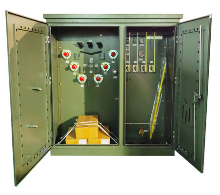 Tấm biến áp loại dầu ba pha 300KVA được gắn 12470V 240Y
