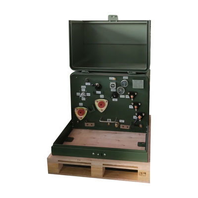 Loại dầu 12470V 240V Điện áp thứ cấp Đơn pha đệm gắn biến áp 100kVA