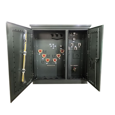 300Kva Ba pha đệm gắn máy biến áp vòng cung cấp 12470GrdY/7200V đến 480Y/277