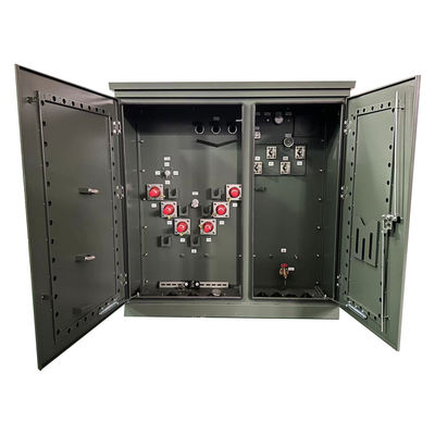 75Kva Ba pha đệm gắn điện biến áp dầu ngâm 13,2KV đến 208V