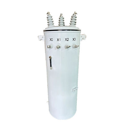 45KVA Ba pha cột điện gắn máy biến áp phân phối dầu ngâm 12000V