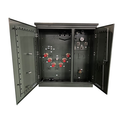 100Kva Máy biến áp điện ba giai đoạn Máy biến áp gắn đệm tiêu chuẩn ANSI/IEEE 34500V đến 208V