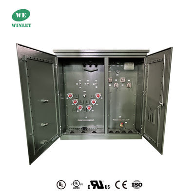 Bộ biến áp phân phối gắn 3 pha 2500 Kva 13200v đến 480y/277 cho ngoài trời