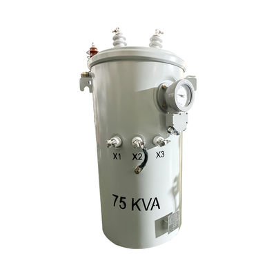 75Kva biến áp điện Loại dầu phân phối biến áp gắn cột pha đơn 2400/4160GrdY