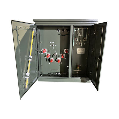 150kva Pad Mount Bộ biến áp phân phối ngâm dầu ba pha Công suất 34500V đến 208V ANSI / IEEE C57