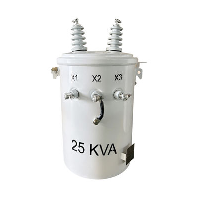 25KVA Phân phối biến áp gắn cột đơn pha 4160V đến 120V ANSI / IEEE C57