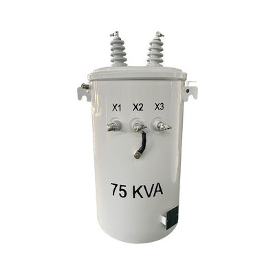 75kva Dầu đơn pha trên cao Cột gắn máy biến áp phân phối 4160GrdY/2400 đến 120/240V