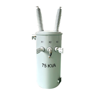 75KVA Dầu biến áp gắn cột pha đơn 34500V đến 120V