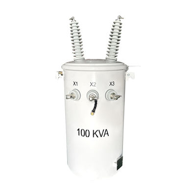 100KVA Đường dây chuyền phân phối trên cao một pha dầu chìm 34500V đến 120V