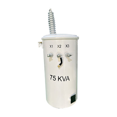 75 kva Single Phase Pole Mounted Transformer Tiêu chuẩn IEEE/ANSI 12470V đến 480V Power Pole Transformer