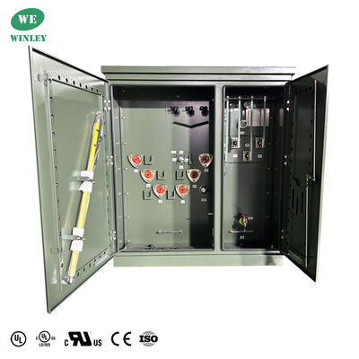 75 Kva 3 pha đệm gắn biến áp chất lỏng - đầy 13,2KV DOE 2016 hiệu quả UL / cUL được chứng nhận