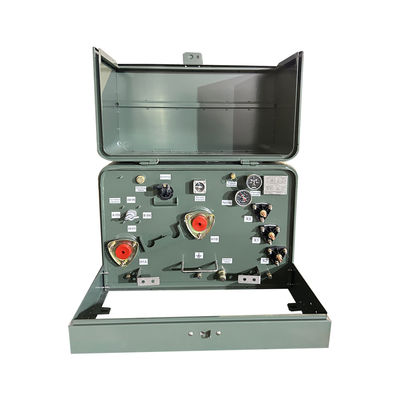 Tiêu chuẩn ANSI IEEE 50kva 12.47kv Vàng cuộn dây pha đơn đệm gắn biến áp cho nhà ở