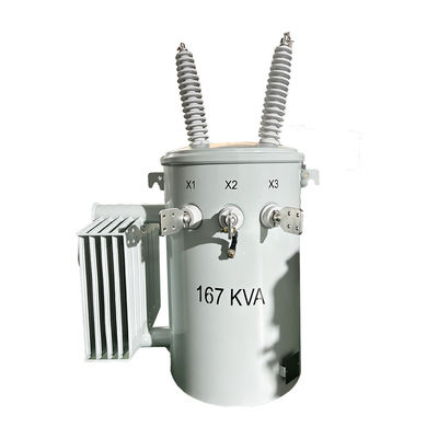ANSI tiêu chuẩn đơn pha dầu ngâm biến áp 167KVA 34,5KV Cột gắn biến áp điện