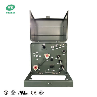 Máy biến đổi gắn đệm pha đơn chất lỏng chứa 100Kva 12470GrdY/7200 DOE 2016 Cấp độ hiệu quả