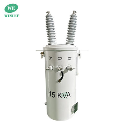 Hệ thống phân phối điện IEC tiêu chuẩn một pha gắn cột 15KVA 24.94/0.24KV