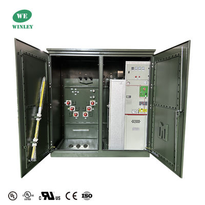 3000 Kva 3 pha đệm gắn biến áp bước xuống 24940V & 12470V UL chứng nhận đáp ứng tiêu chuẩn DOE 2016 ANSI IEEE