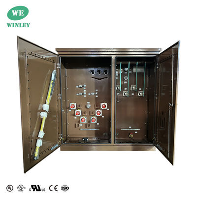 3 pha đệm gắn máy biến áp phân phối bước xuống 1000Kva 34500V đến 208Y dầu ngâm màu tùy chỉnh UL / CUL