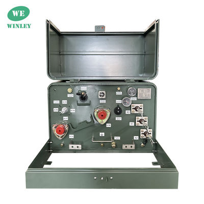 25kva Single Phase Pad Mounted Transformer Máy biến đổi phân phối ngâm dầu 13800V Cho việc lắp đặt ngoài trời trên Pads
