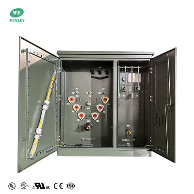 Động thái biến áp năng lượng mặt trời 225kva Động thái biến áp gắn ba pha cho các ứng dụng năng lượng mặt trời Step Up 208V đến 13,8KV
