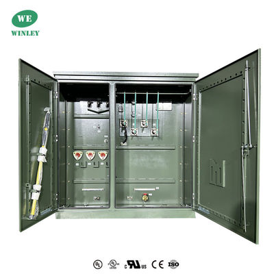 2100Kva Ba pha đệm gắn máy biến áp dầu ngâm phân phối 13800 đến 480V IEEE C57