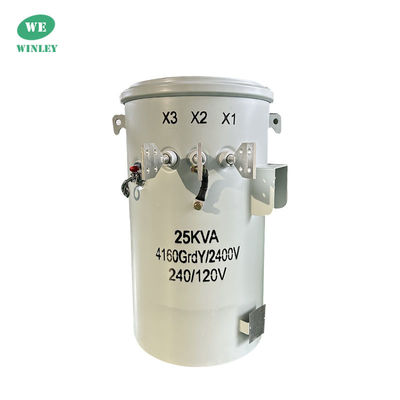 Dầu biến áp phân phối 25Kva Đường cột pha đơn đắp 100Hz 4160V đến 120V