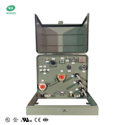 Máy biến áp một pha 75Kva đặt trên bệ ngoài trời, hạ áp phân phối điện 12.47KV Tiêu chuẩn ANSI IEEE