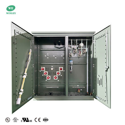 Máy biến áp phân phối ba pha đặt trên bệ, ngâm dầu, 3750Kva, hạ áp từ 34500V xuống 480Y, ANSI IEEE DOE 2016, UL Certified
