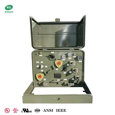 Máy biến áp phân phối điện gắn bệ 1 pha 25Kva được chứng nhận UL theo tiêu chuẩn IEEE 12470V