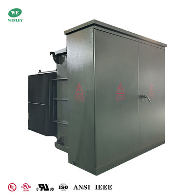Máy biến áp phân phối kiểu đặt trên bệ 3 pha, ngâm dầu 1500KVA 13.2KV đến 480V Tiêu chuẩn IEEE ANSI