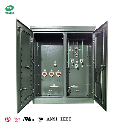 300Kva Bộ biến áp ba pha gắn đệm Phân phối điện 2400V đến 480V UL liệt kê