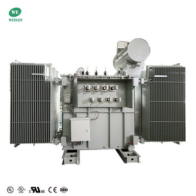 Máy biến áp trạm biến áp 6500 Kva, tăng áp từ 480V lên 13800V, loại chia đôi cho năng lượng mặt trời