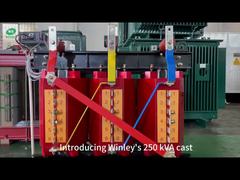 Máy biến áp đúc khô 250kva kiểu Cast Coil 400v Máy biến áp phân phối điện