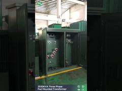 2500Kva Lỏng đầy vòng cung cấp 3 pha Pad gắn máy biến áp 27.6Kv đến 600V